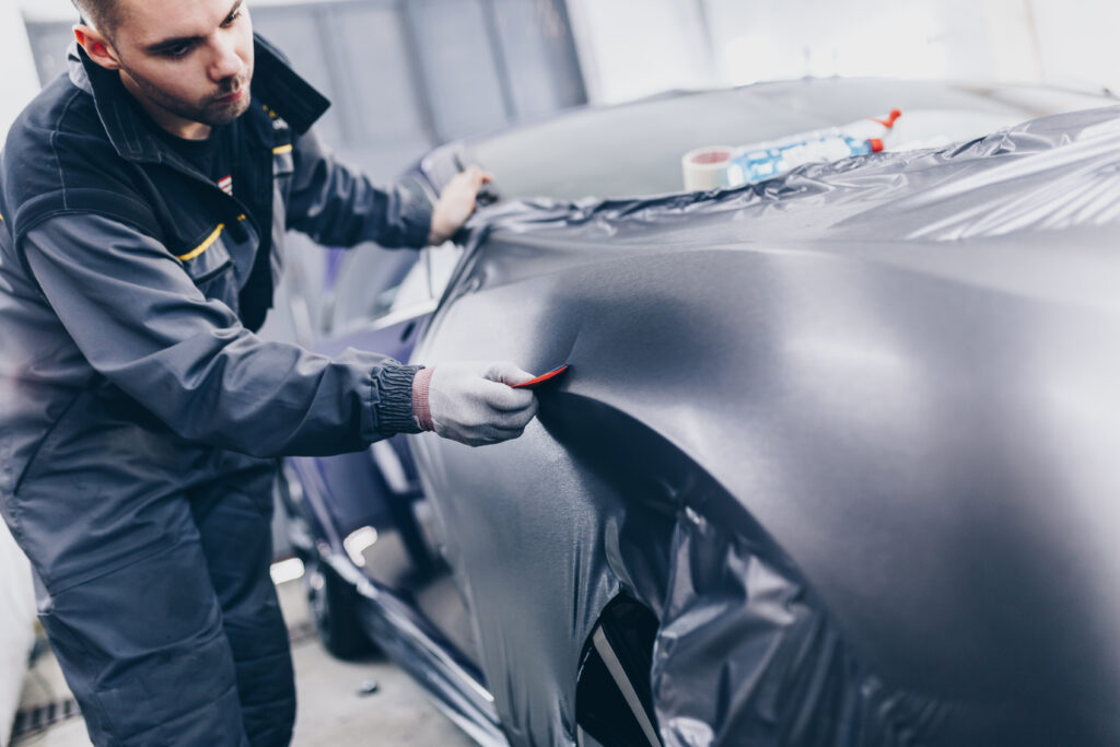 Professional custom car wrapping for vehicle branding and visual impact